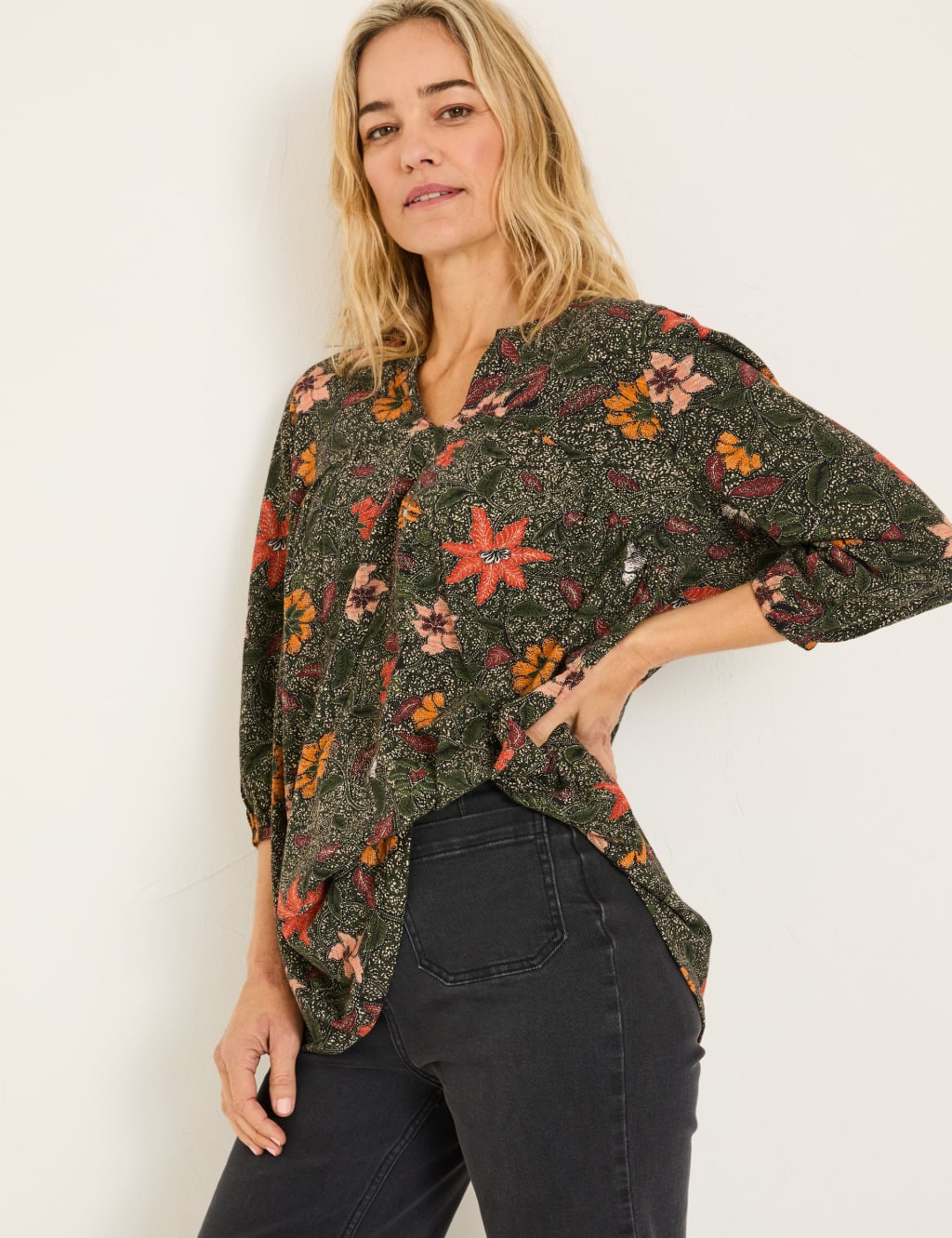 Cotton Rich Floral Tunic