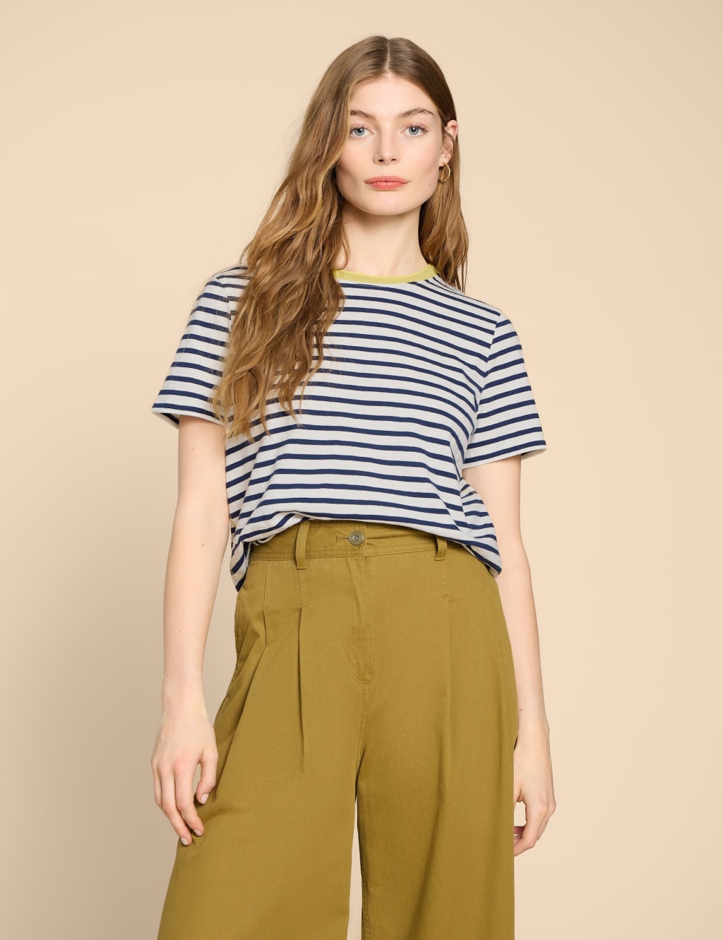 Pure Cotton Striped T-Shirt