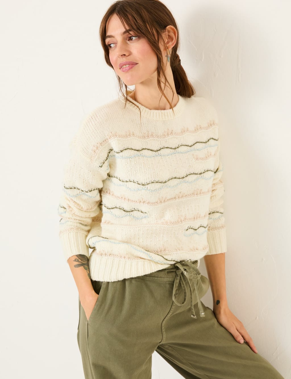 Wool Blend Patterned Jumper