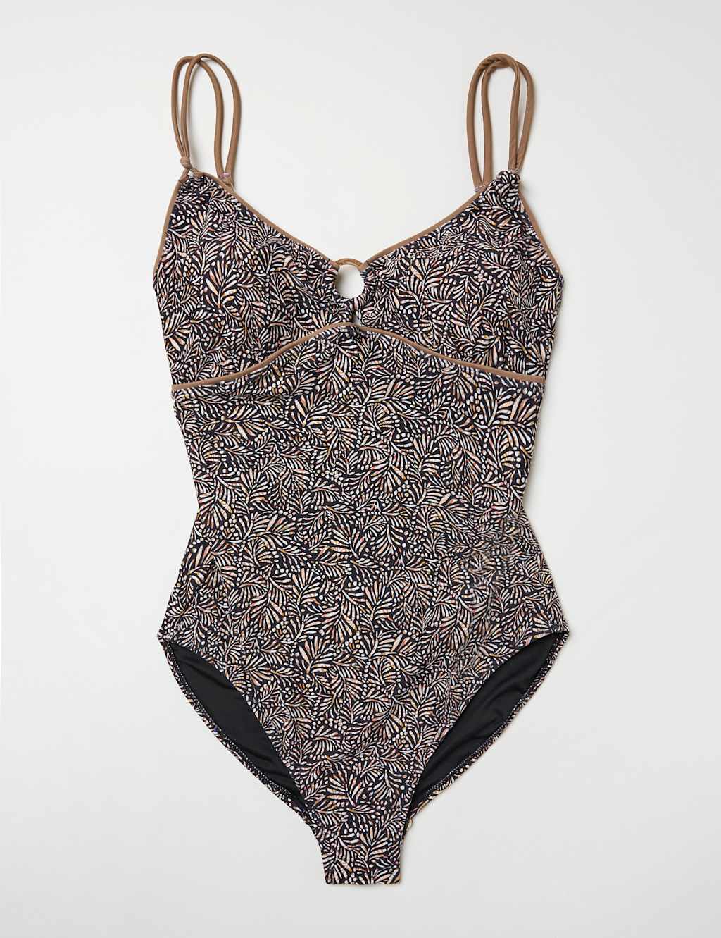 Printed Ring Detail Swimsuit