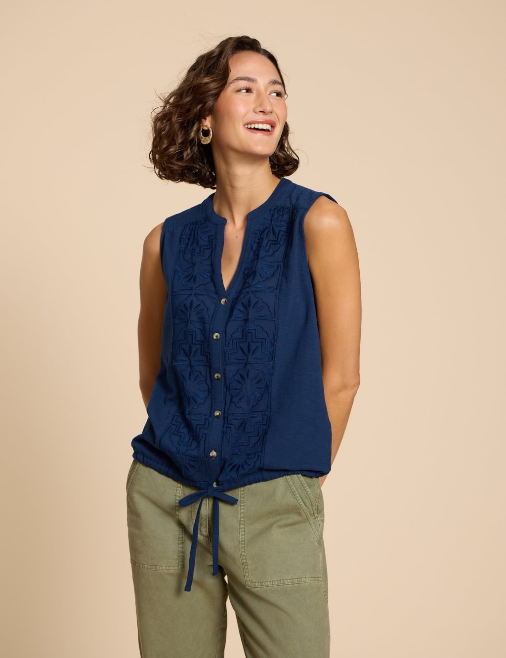 Jersey Embroidedred Collared Shirt