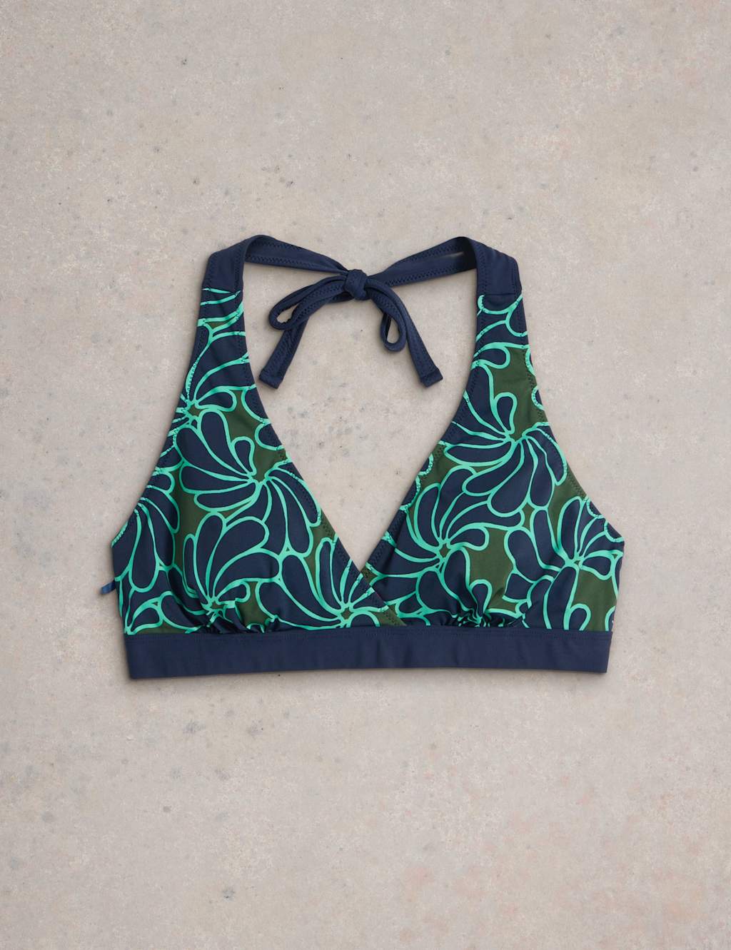 Reversible Halterneck Triangle Bikini Top