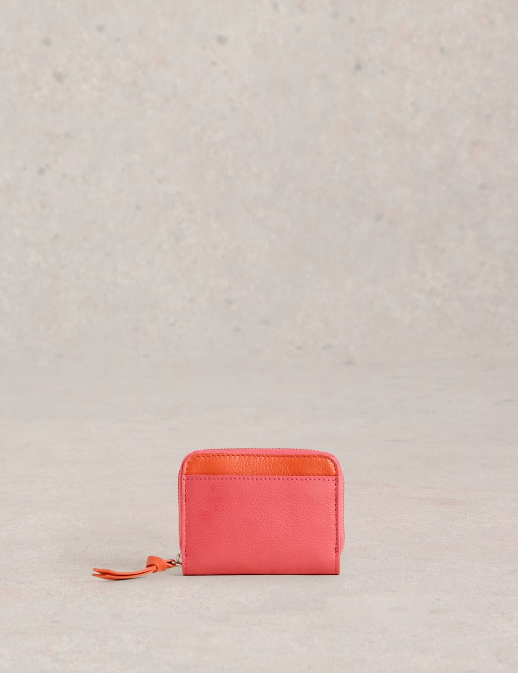 Leather Zip Around Purse