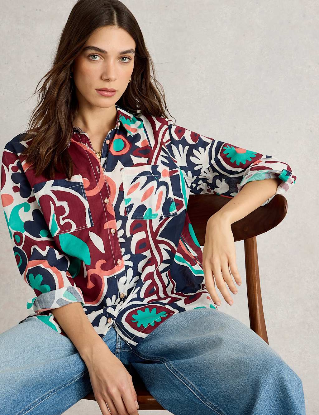 Pure Cotton Printed Shirt
