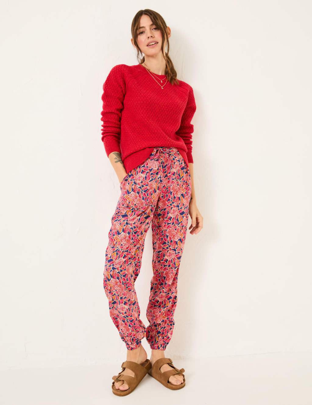 Floral Ankle Grazer Joggers
