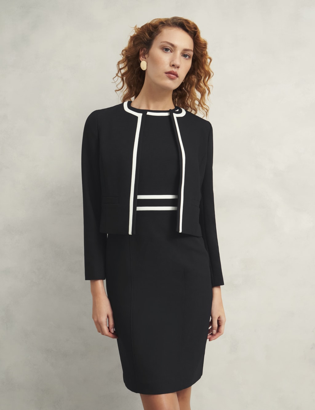 Monochrome Cropped Jacket