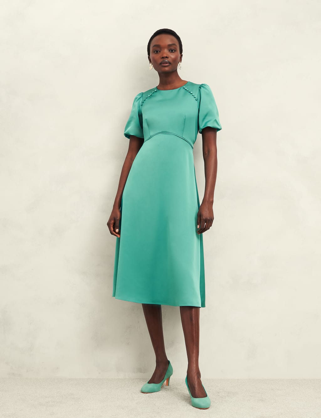 Hobbs green dress cheap
