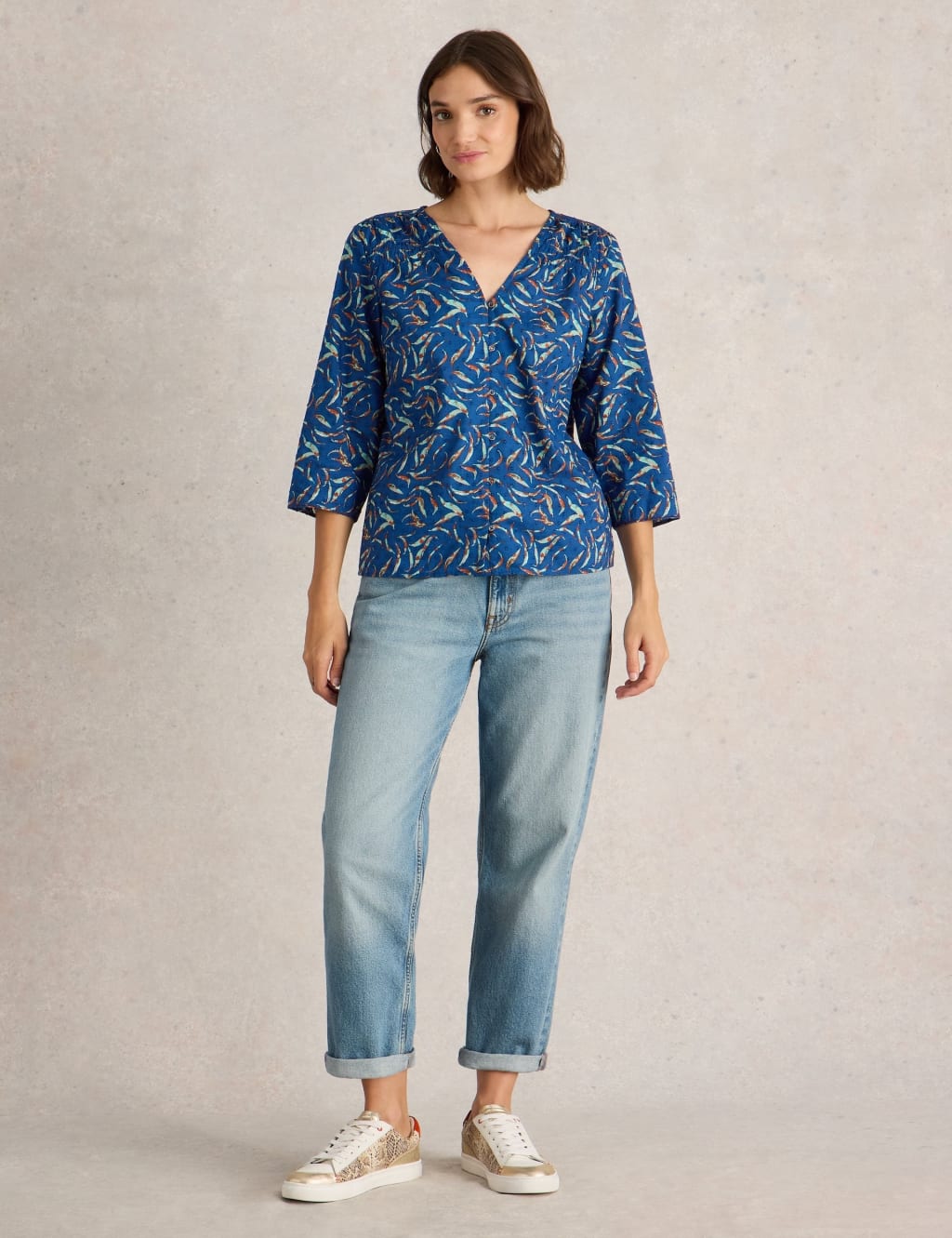 Pure Cotton Printed Top