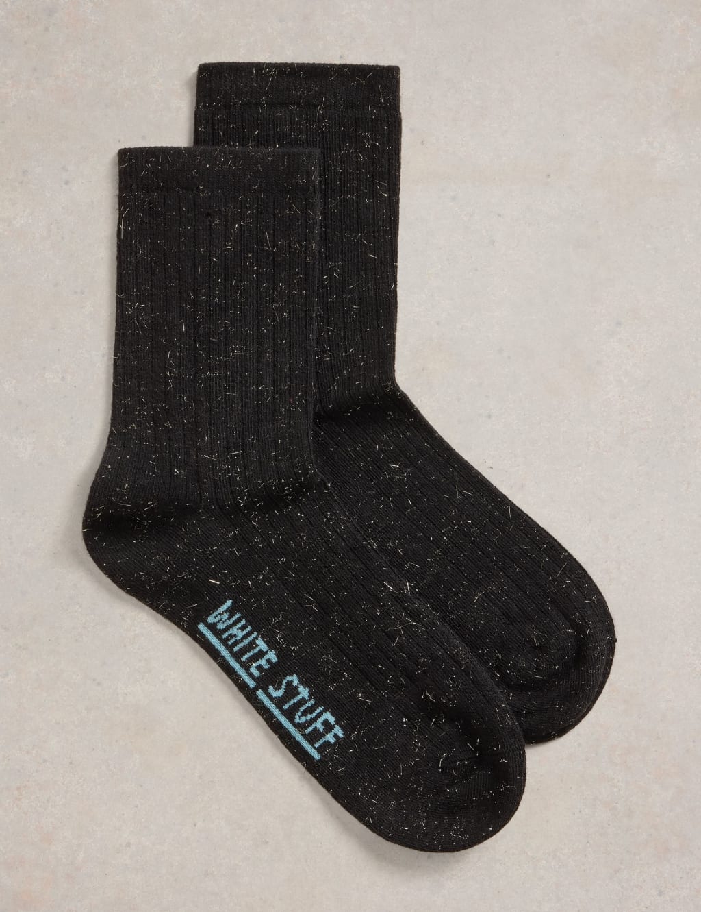 Cotton Rich Sparkle Ankle High Socks