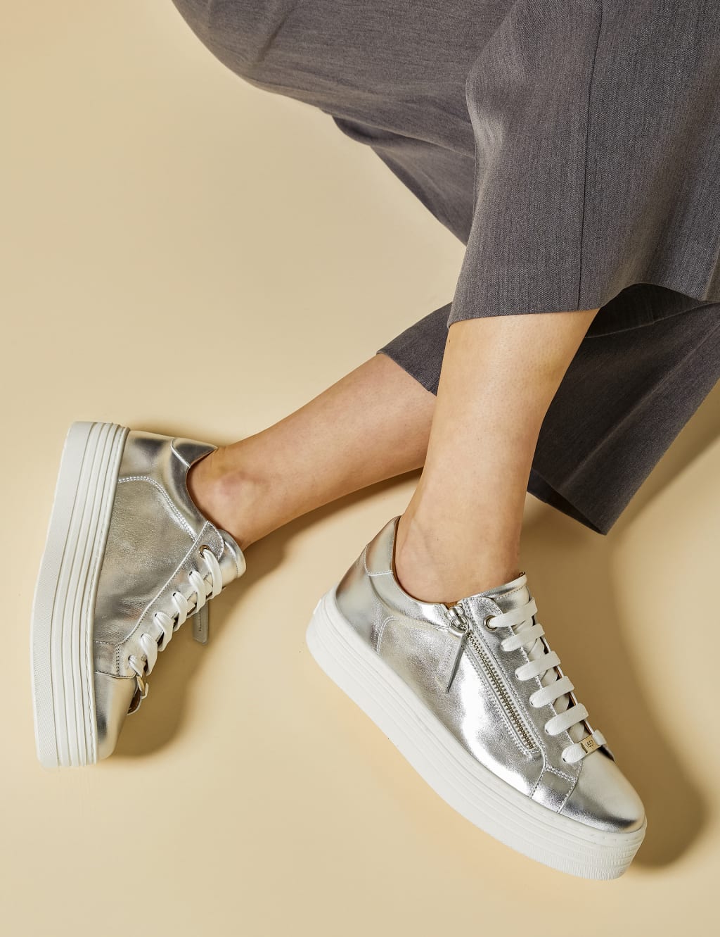 Women s Leather Trainers at M S