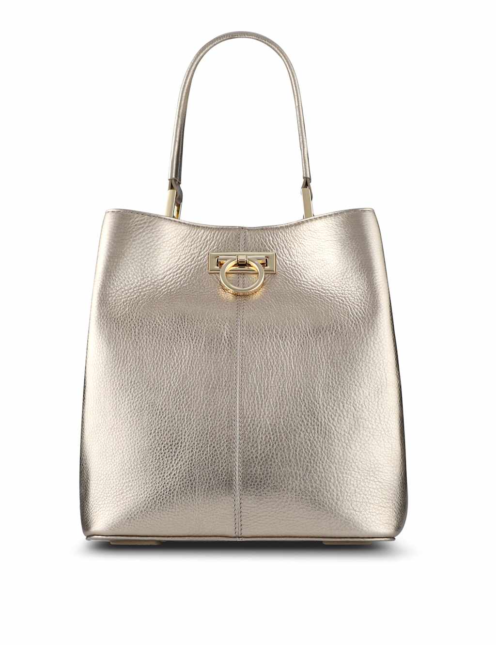 Jones Bootmaker Women's Leather Shoulder Bag - Metallic - Available at M&S
