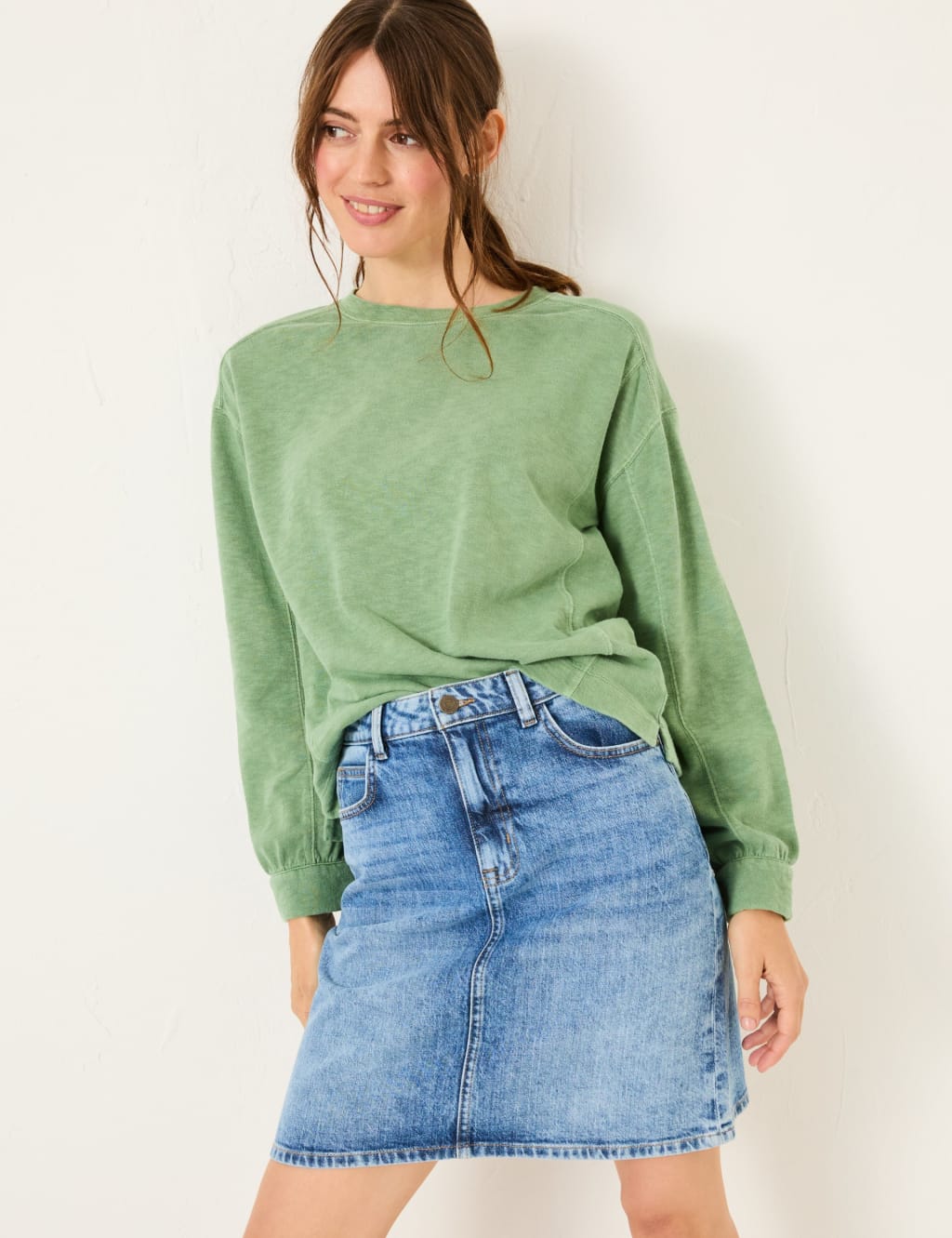 Plus Size Denim Skirts at M S