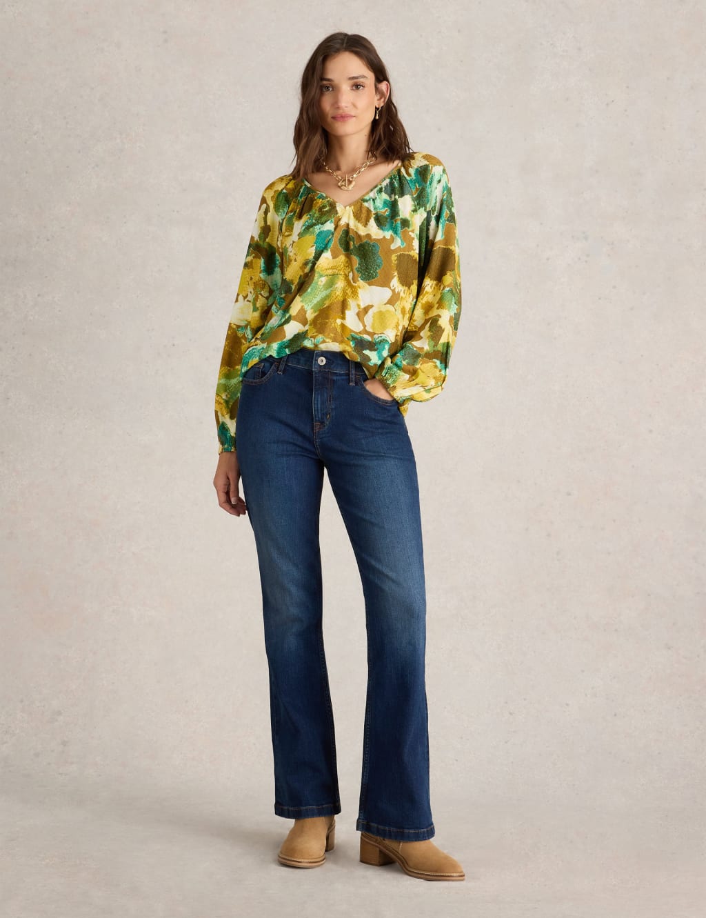 Mid Rise Bootcut Jeans