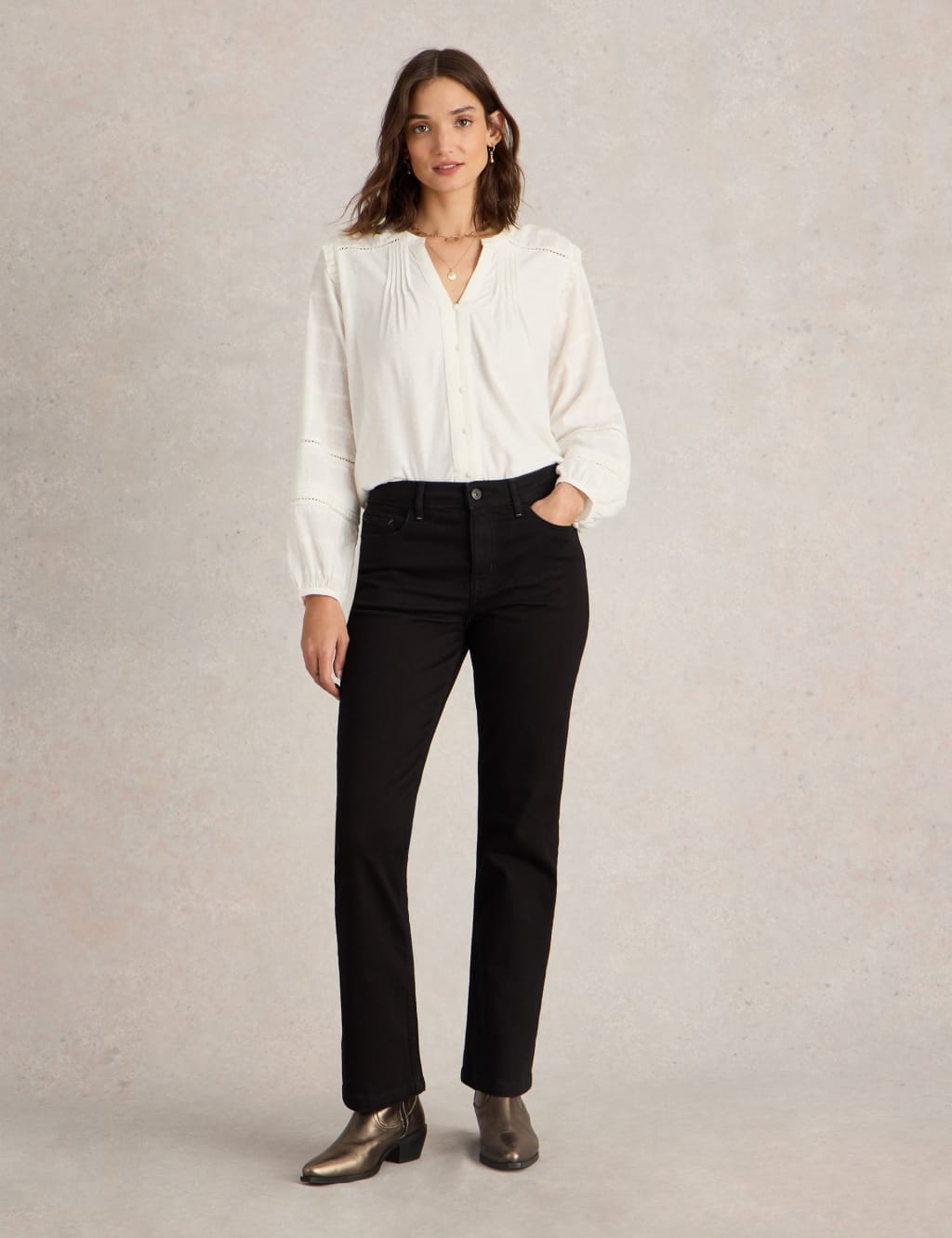 Mid Rise Bootcut Jeans