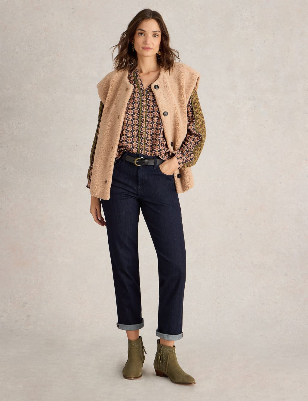 High Waisted Straight Leg Jeans