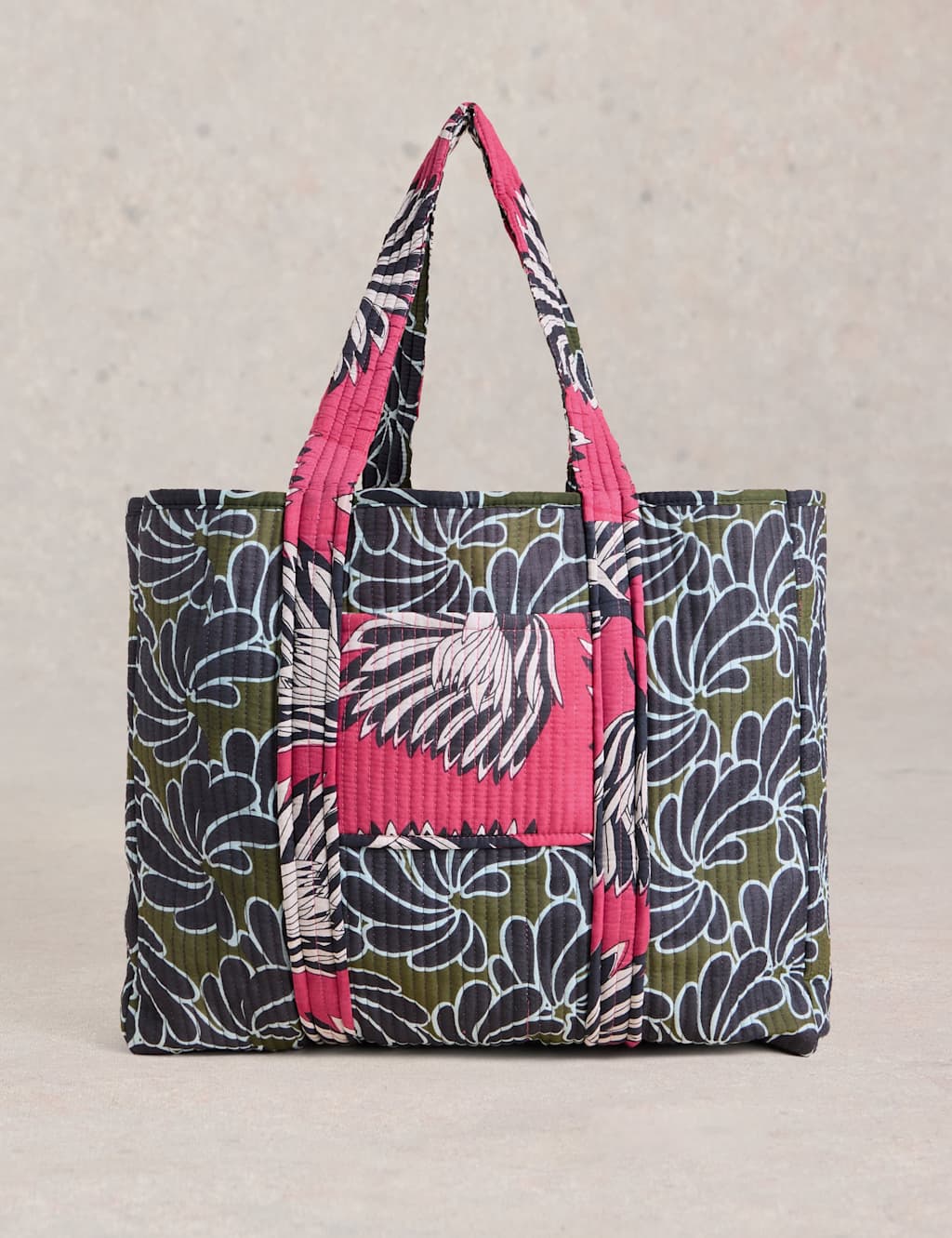 Pure Cotton Printed Reversible Beach Bag