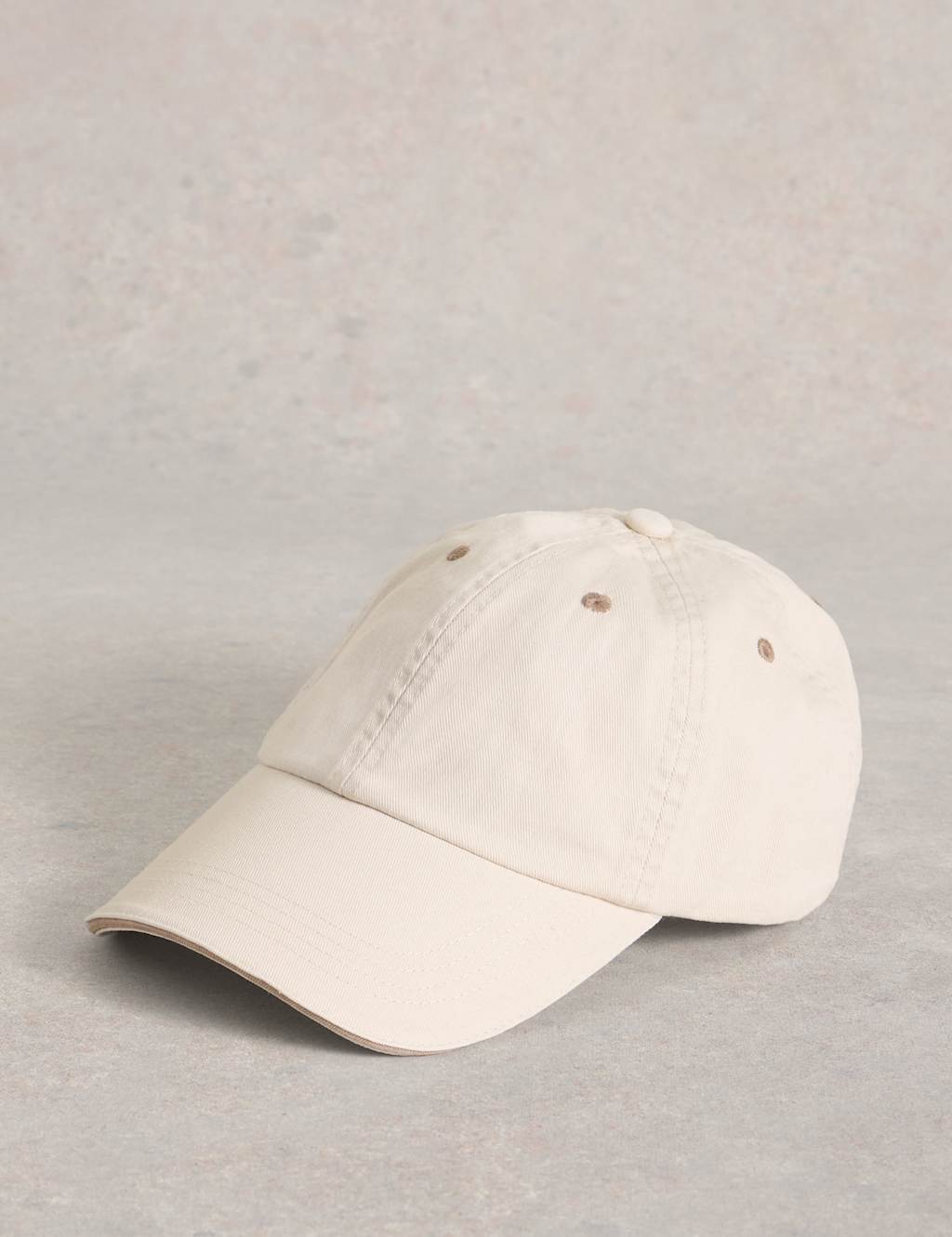 White Stuff Women's Pure Cotton Baseball Cap - Natural - Available at M&S