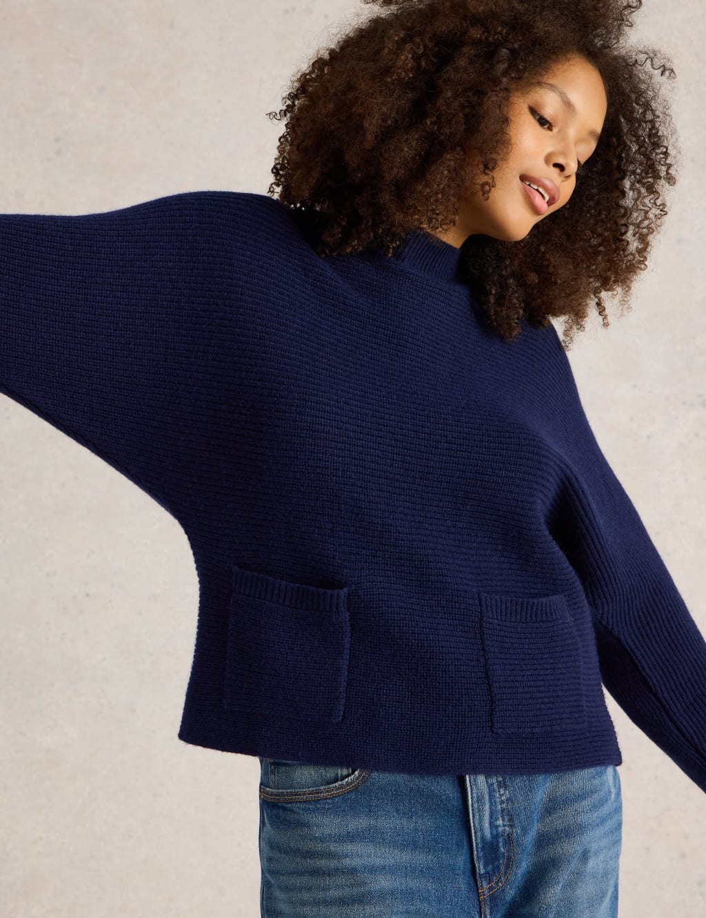Navy blue jumpers womens online