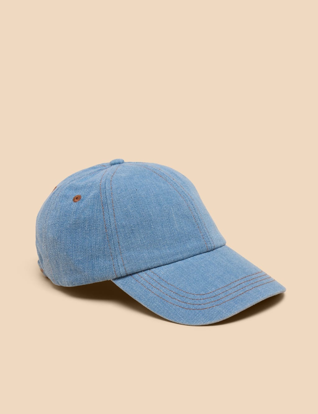 White Stuff Women's Denim Baseball Cap - Light Denim, Light Denim