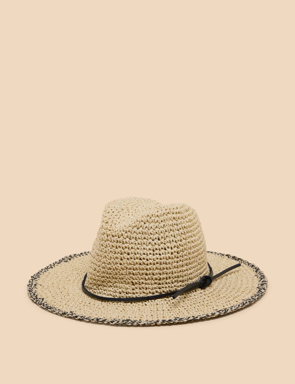 White Stuff Women's Paper Fedora Hat - Natural Mix, Natural Mix