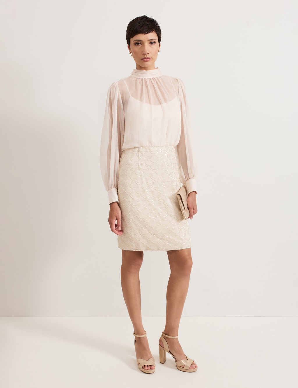 Sequin Mini Waisted Dress