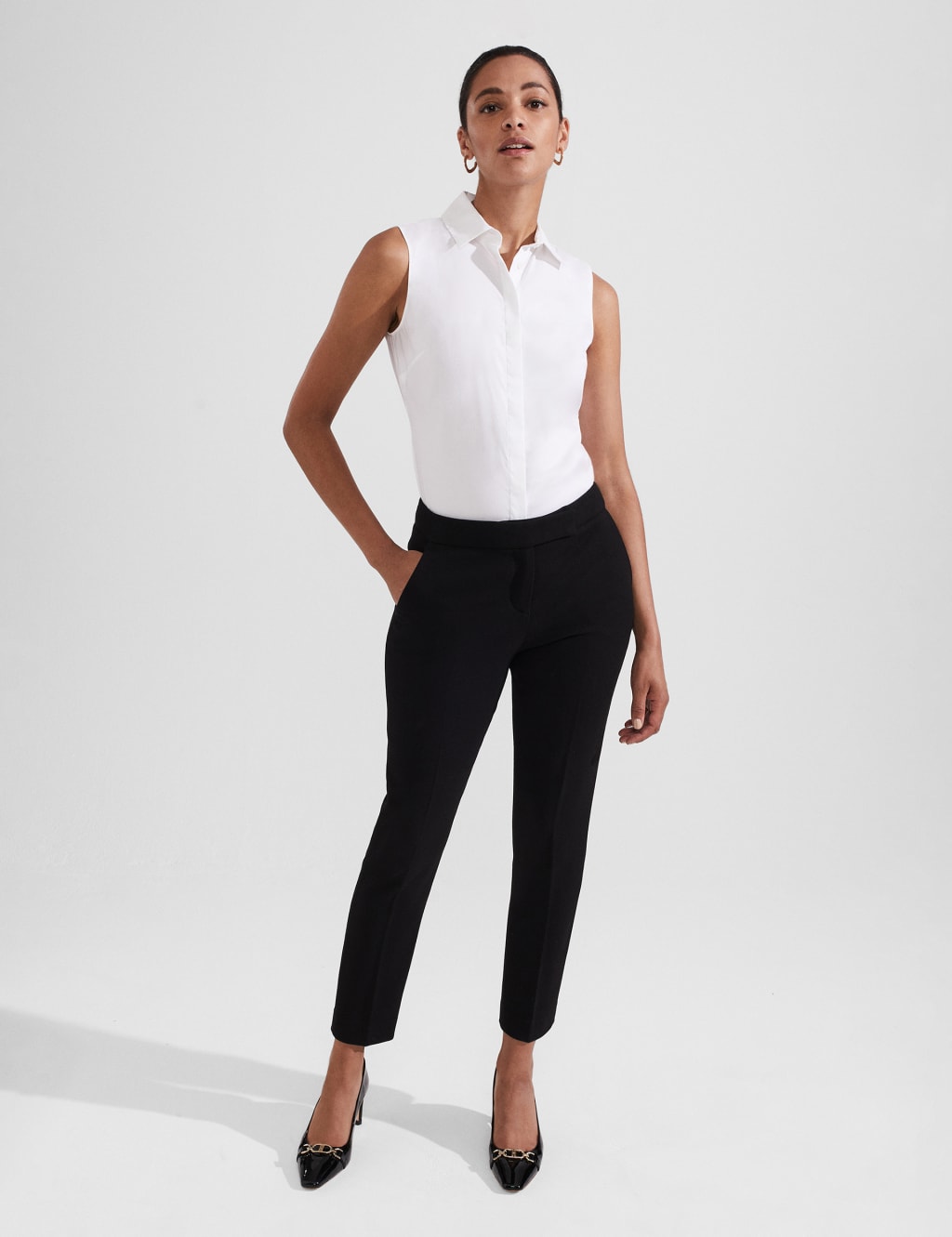 Plus size cigarette trousers clearance