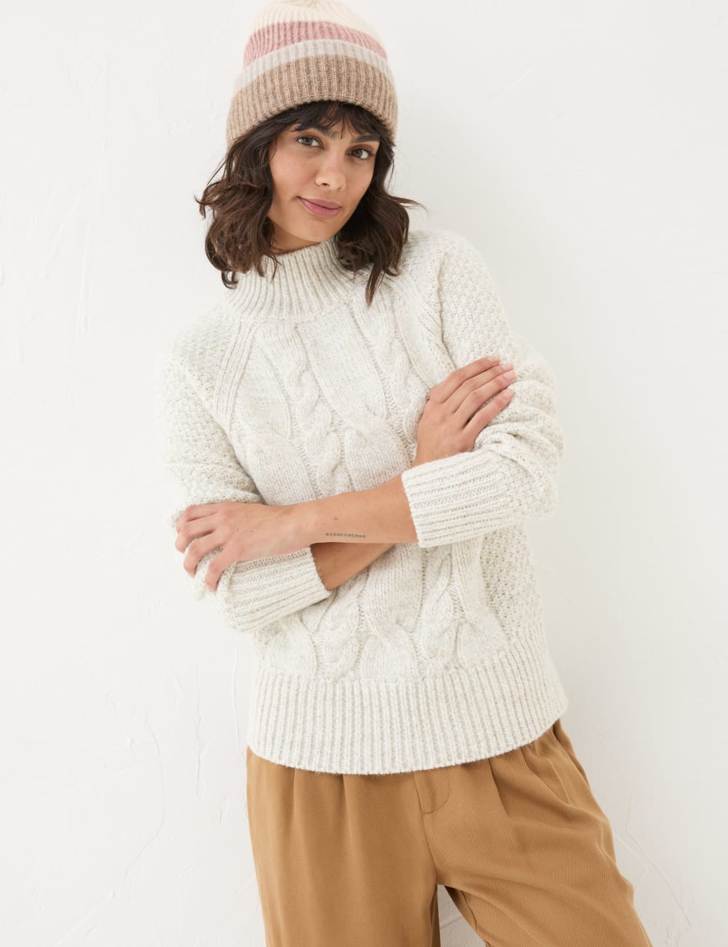 Marks and spencer cream jumper deals