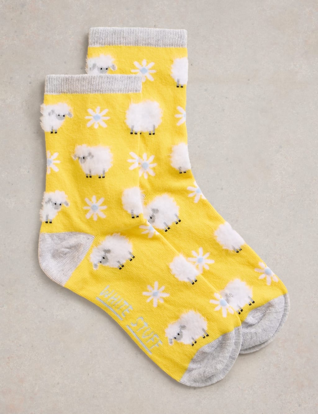 Cotton Rich Sheep Ankle High Socks