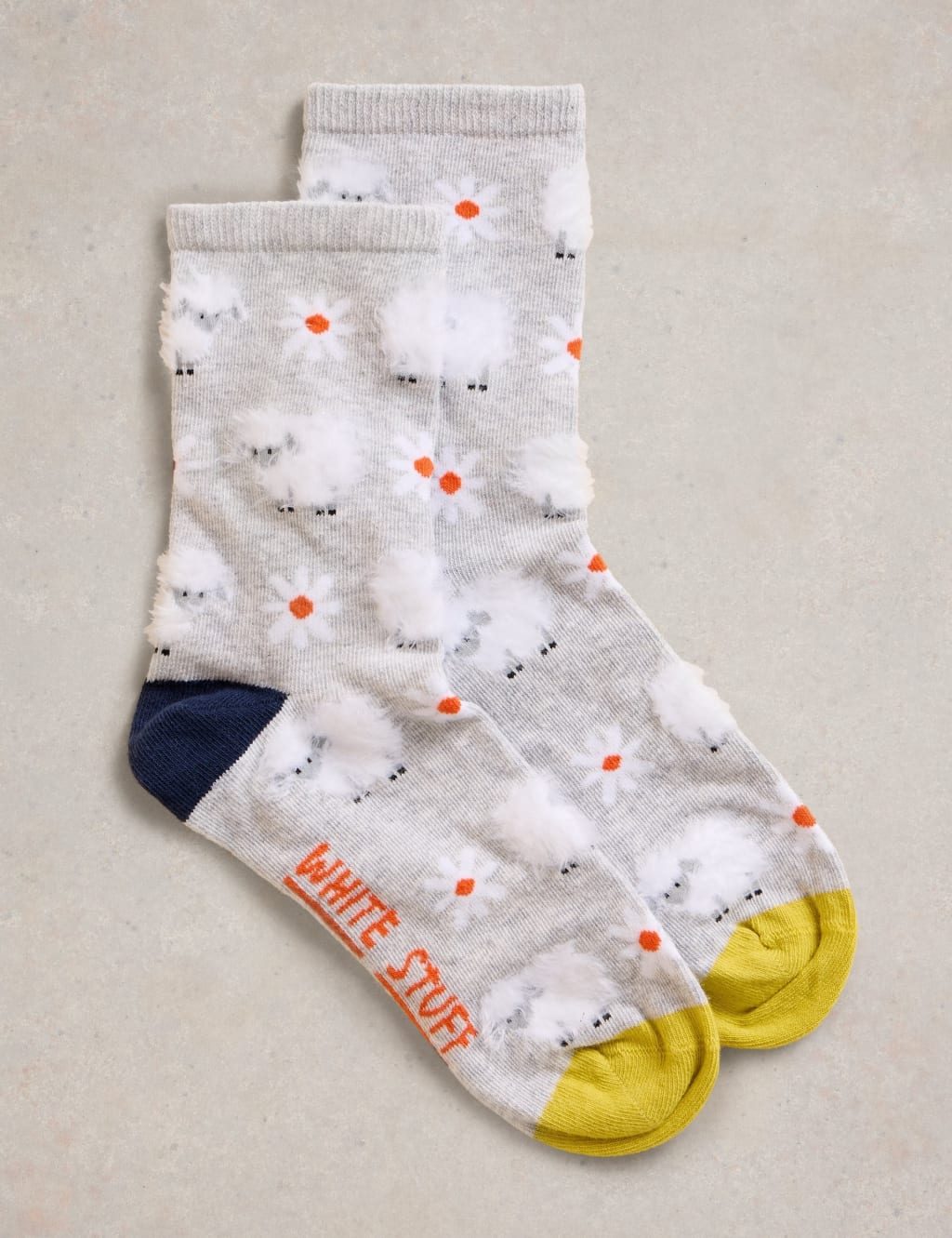 Cotton Rich Sheep Ankle High Socks