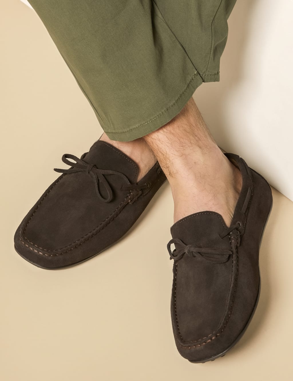 Suede Slip-On Loafers