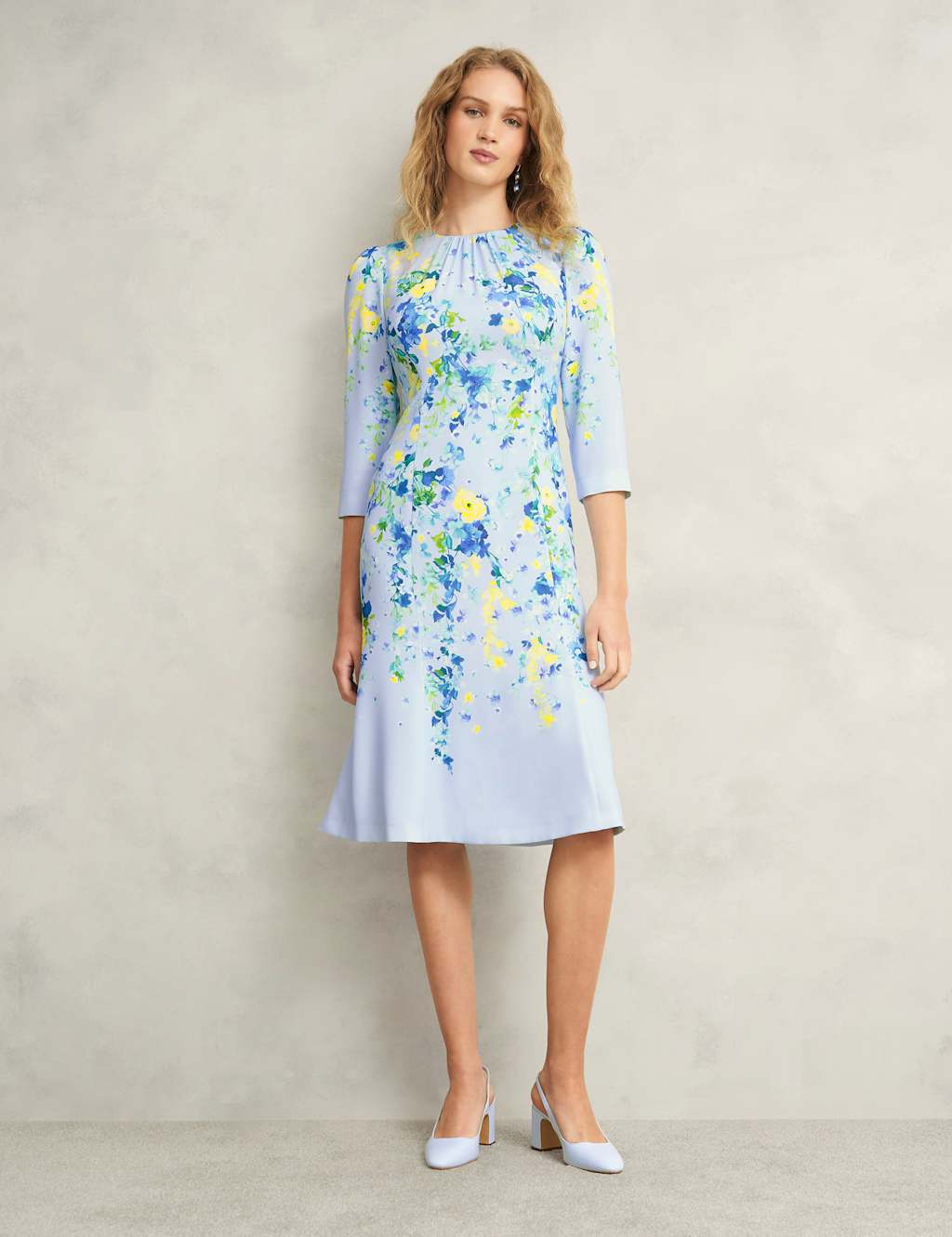 Floral Midi Shift Dress