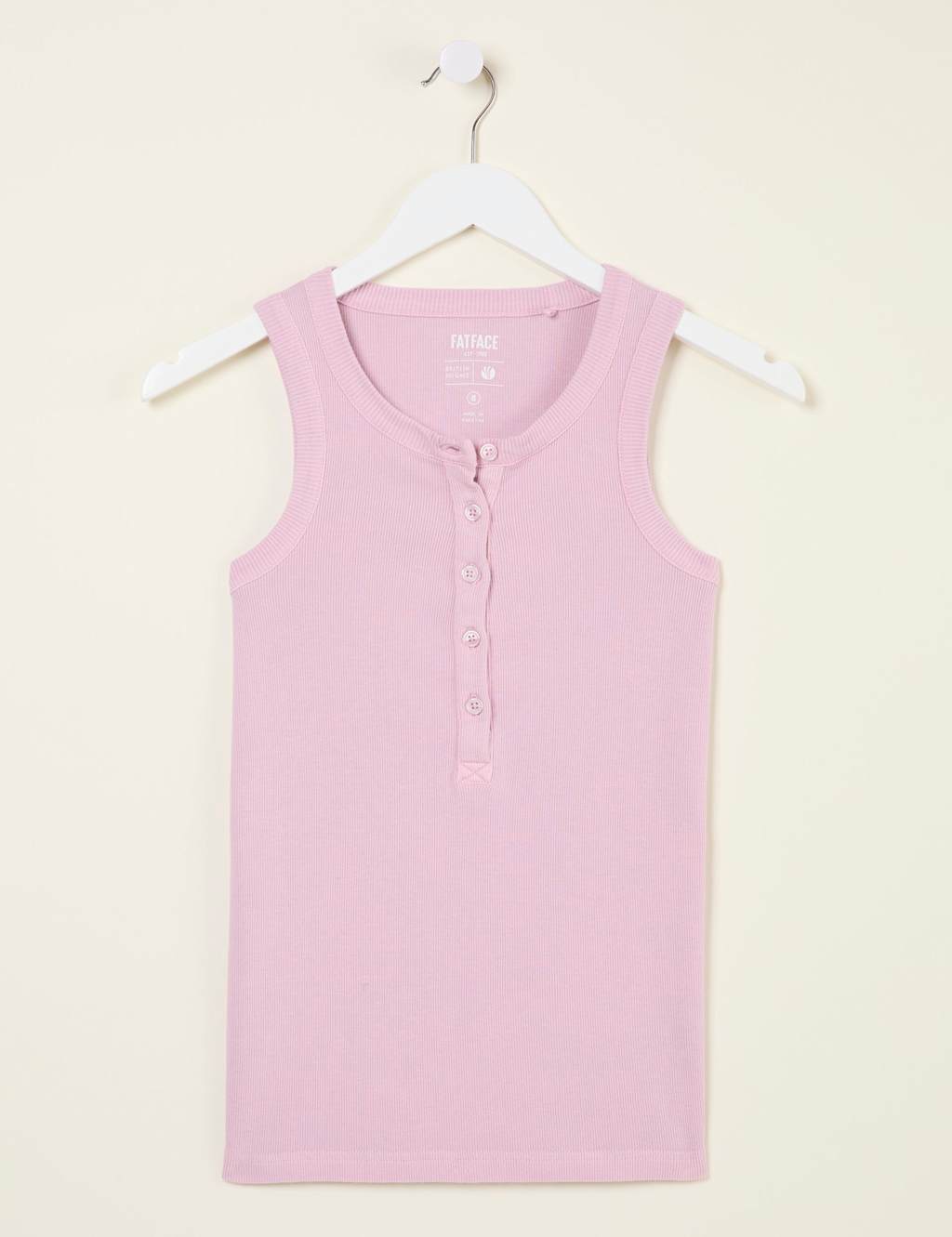 Cotton Rich Textured Ribbed Vest