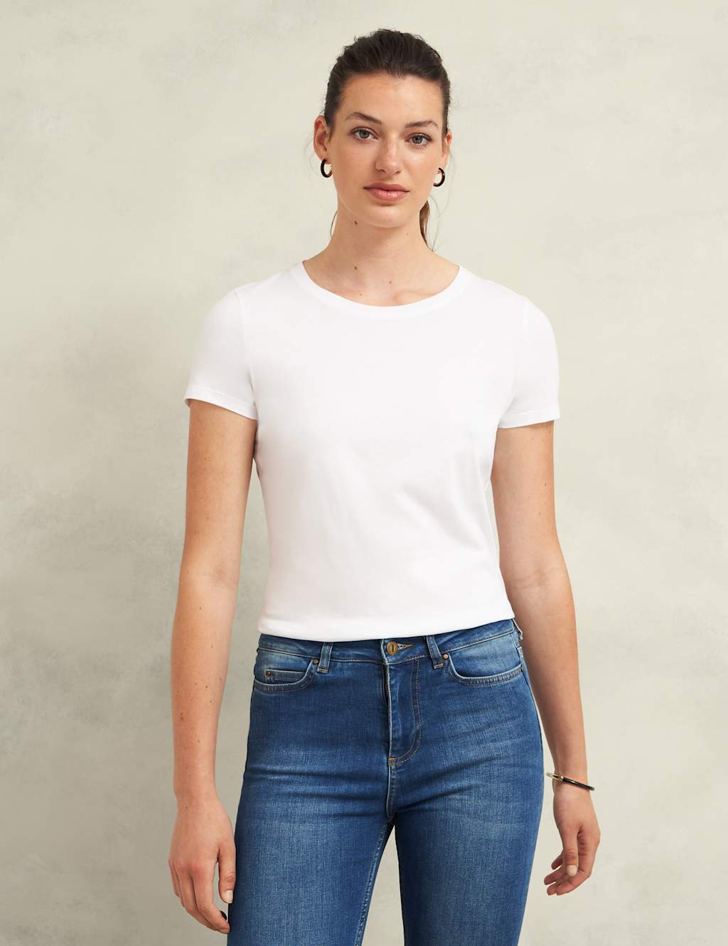 Pure Cotton Crew Neck T-Shirt