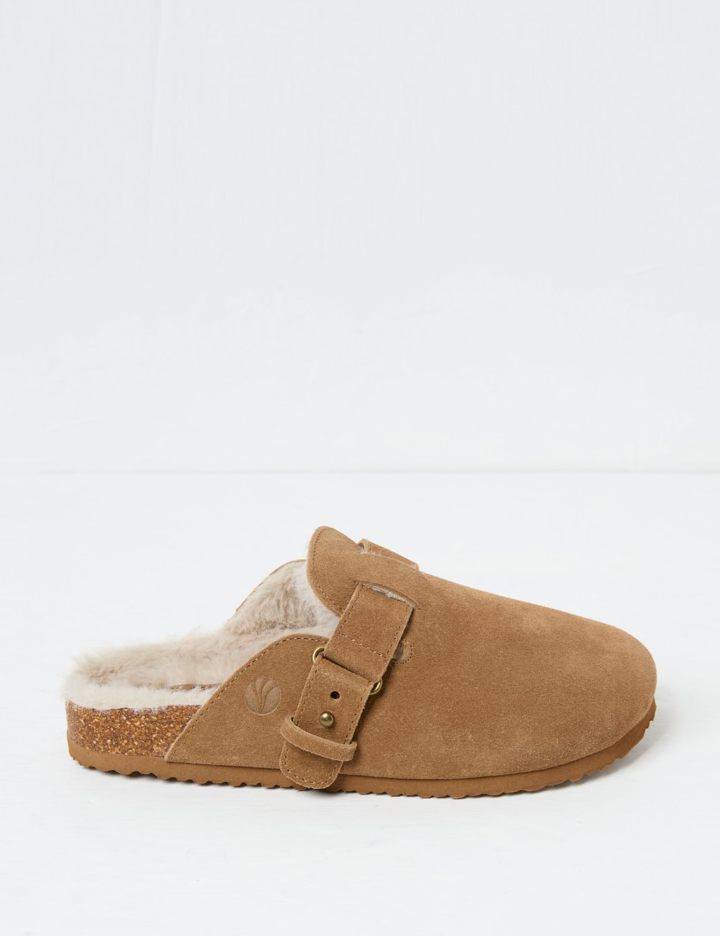 Suede Buckle Mule Outdoor Slippers