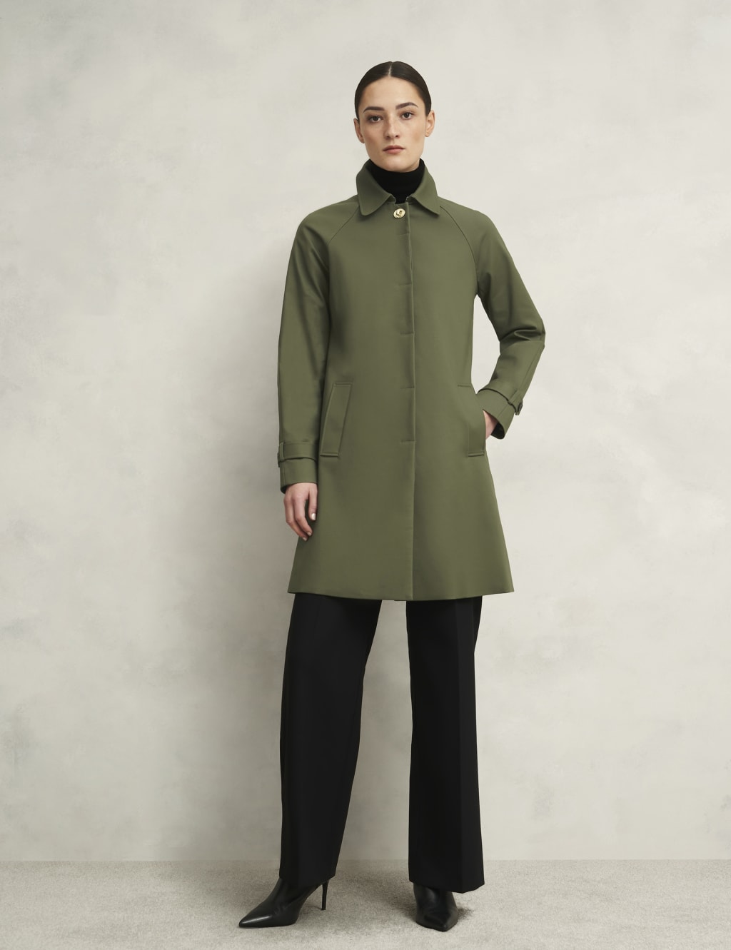 Cotton Rich Single Breasted Trench Coat