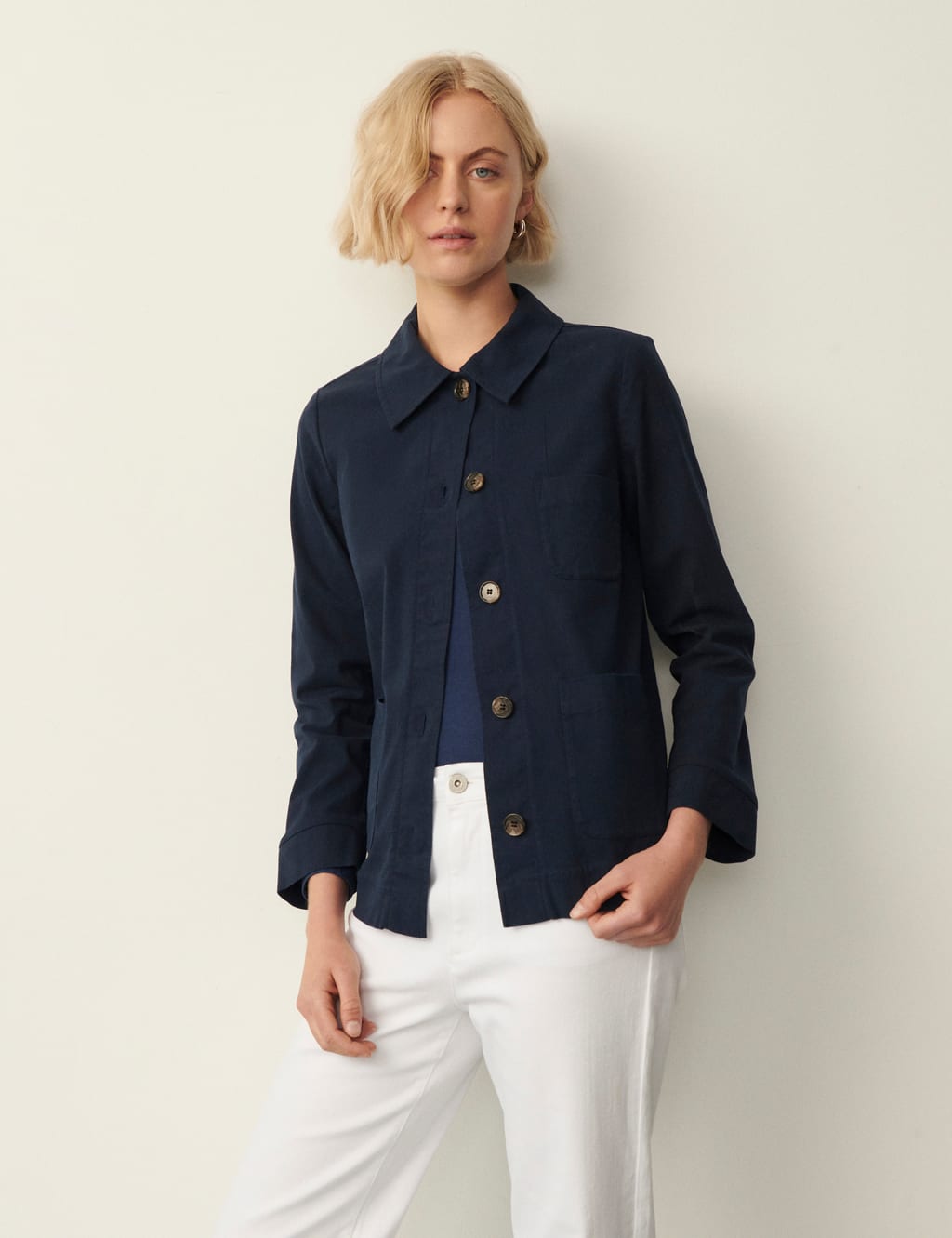 Finery London Short Jacket Blue