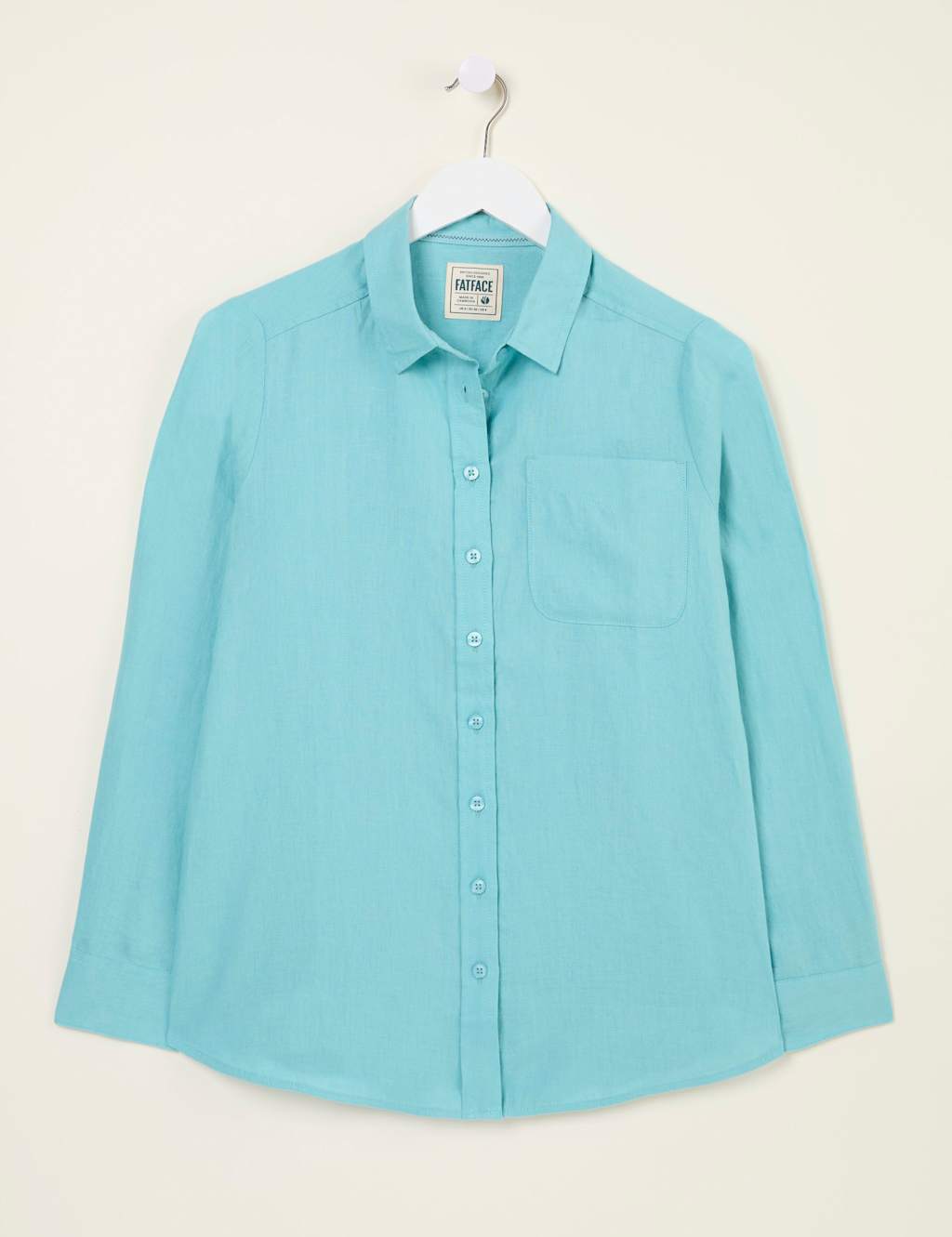 Pure Linen Collared Shirt
