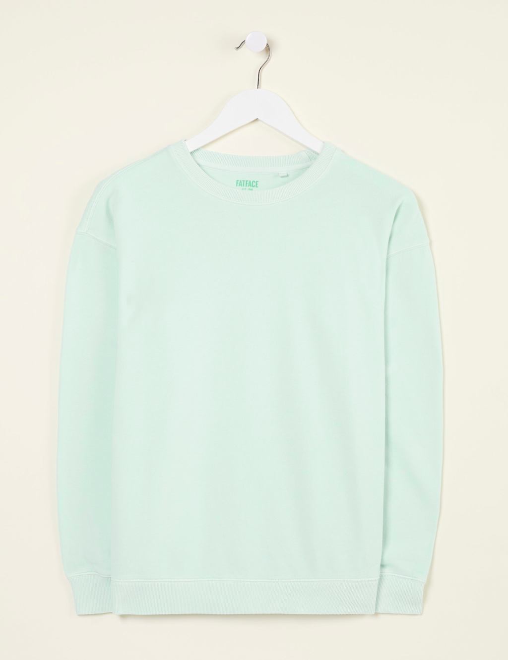 Pure Cotton Crew Neck Sweatshirt