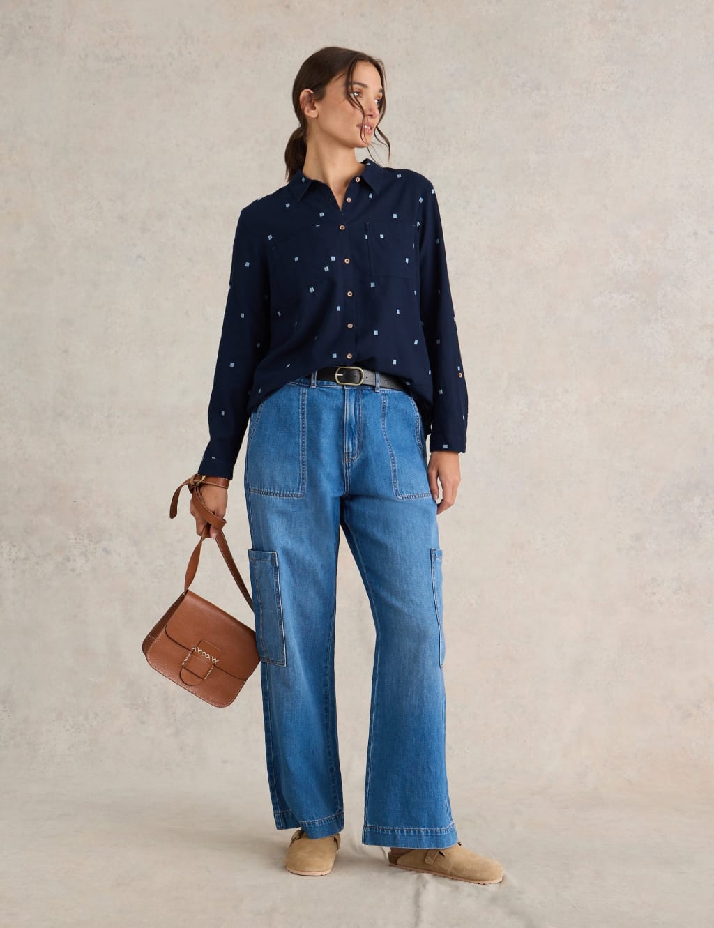 Pure Cotton Collared Shirt