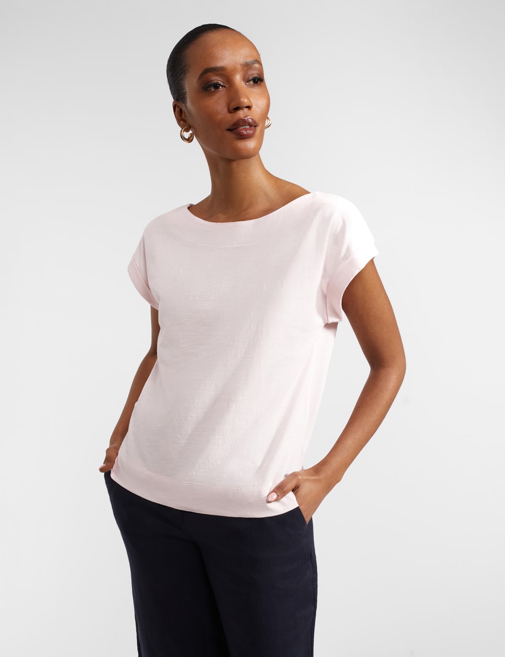 Pure Cotton Slub T-Shirt