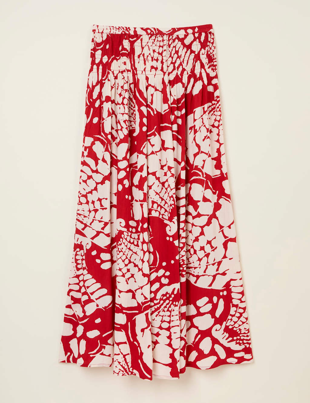 Printed A-Line Midi Skirt