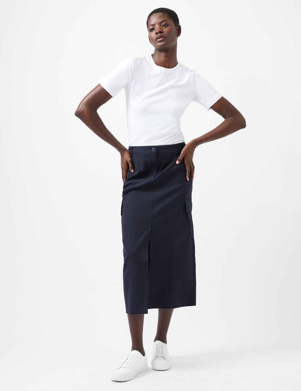 Grey pencil skirt marks and spencer shop
