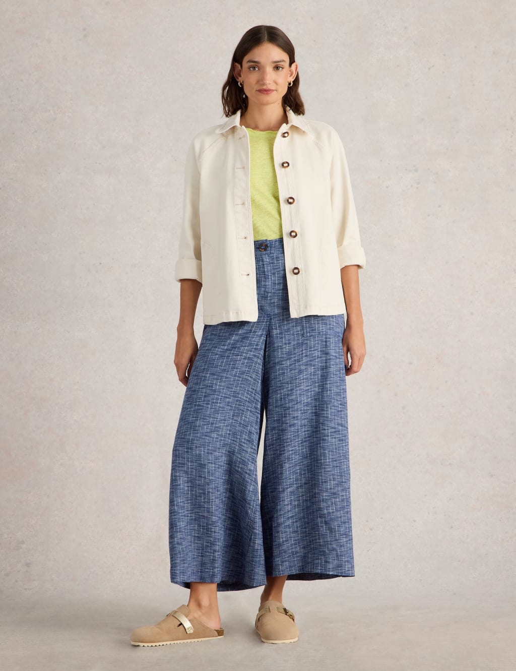 Linen Blend Culottes
