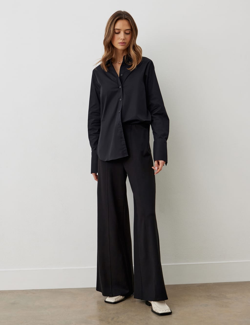 High Waisted Wide Leg Trousers