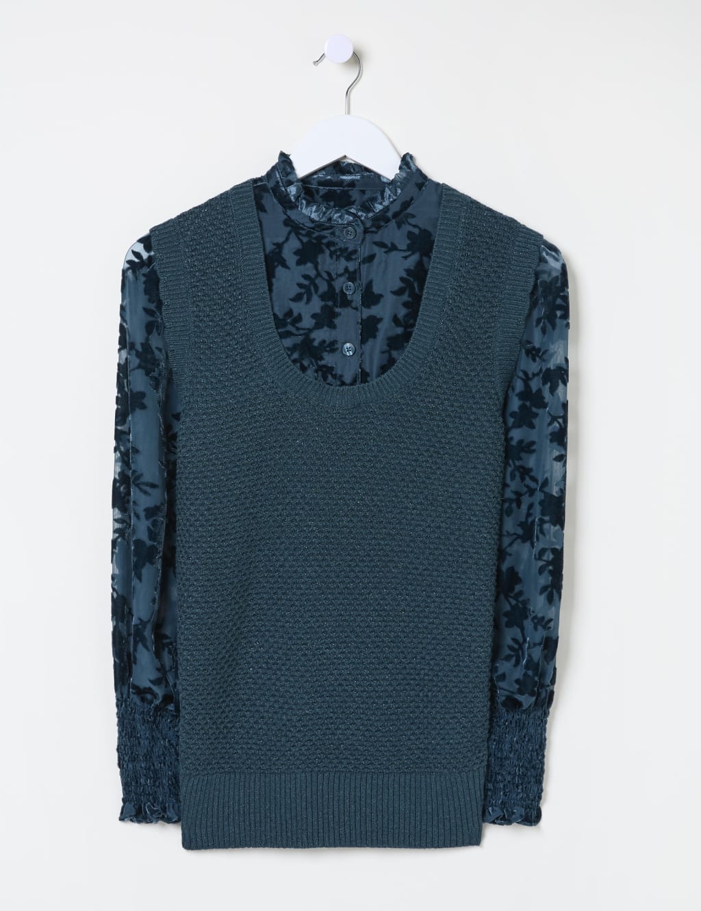 Fat face cotton cashmere half neck jumper store