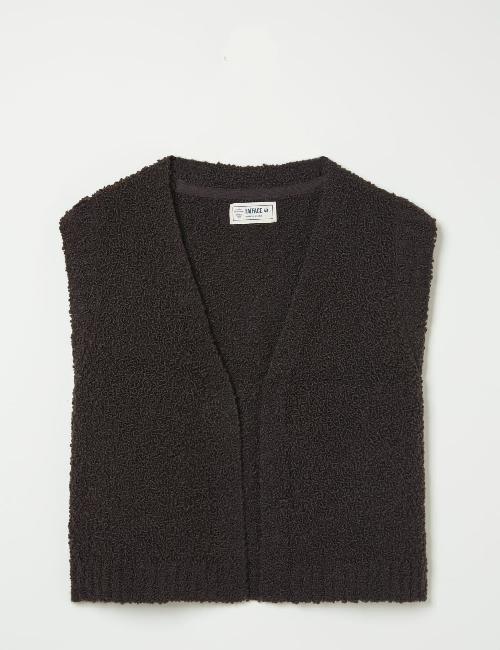 Fatface Women's Textured Waistcoat - XXL - Brown, Brown