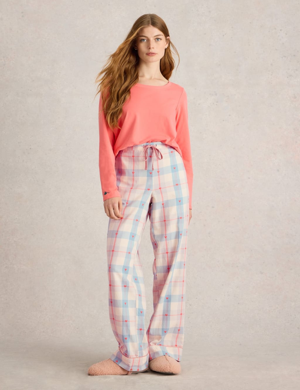 Cotton Rich Checked Pyjama Bottoms
