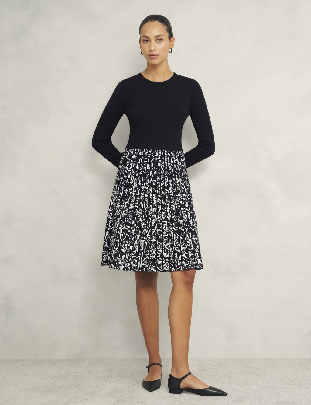 Floral Knee Length Jumper Dress