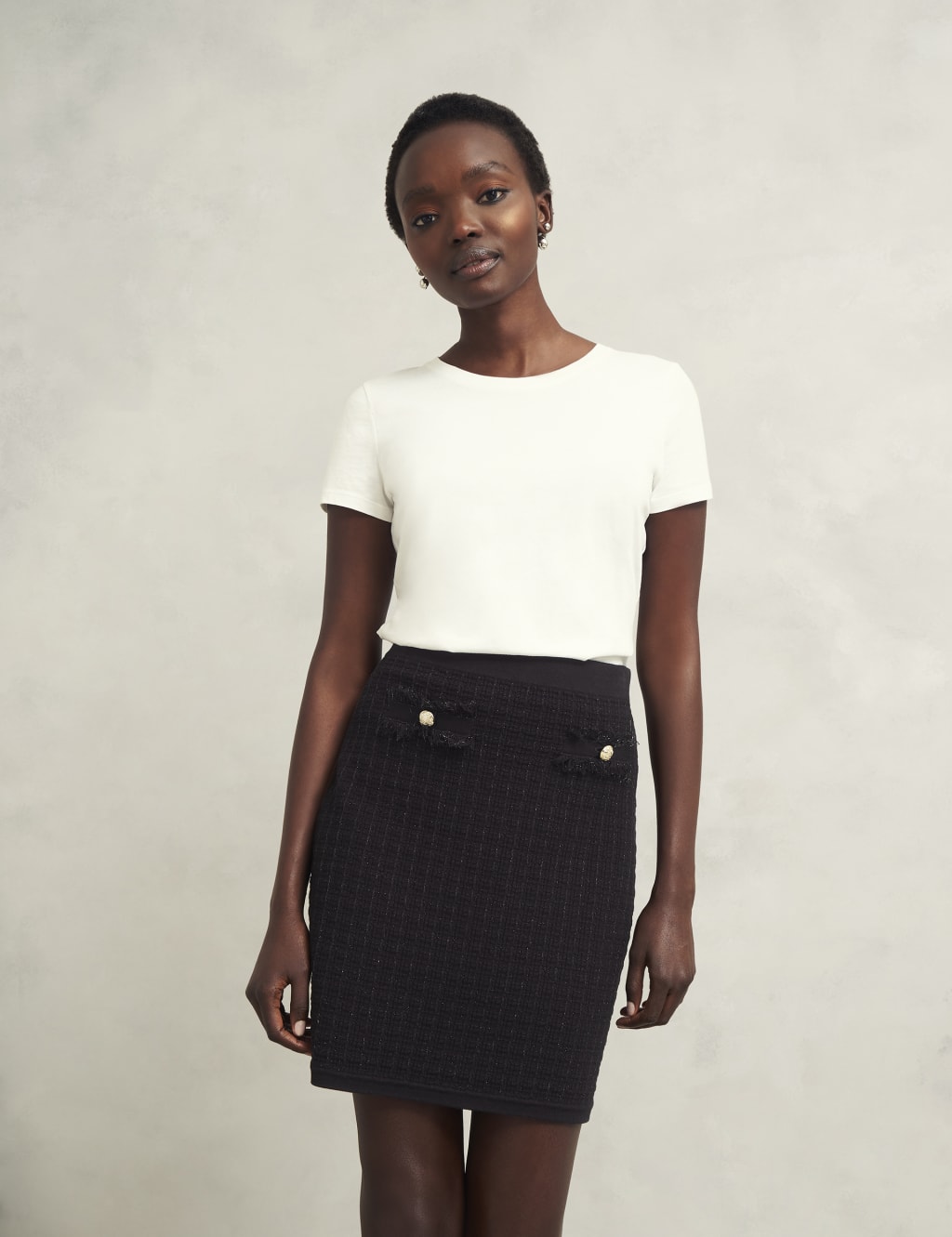 Women's work skirts black cheap