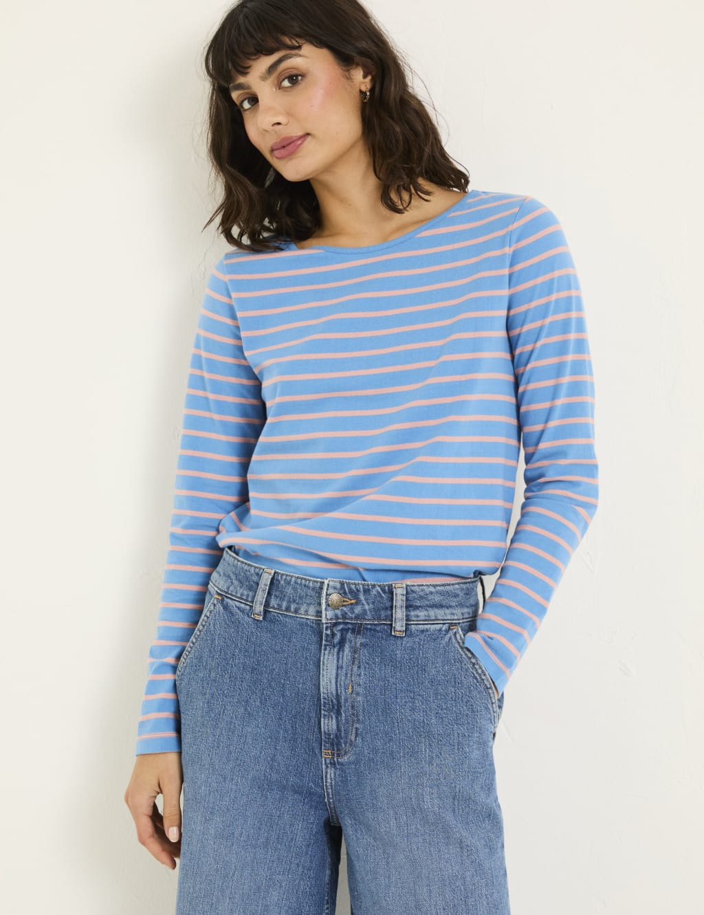 Pure Cotton Striped Top